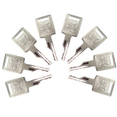 Gradora D250 ignition keys front view for quick replacement and engine-start reliability.