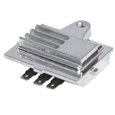 Gradora voltage regulator for Onan P-Series, front view, easy direct replacement for compatible tractors.