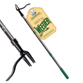 Grampa's Weeder stand-up weed puller with 45-inch steel handle eases bending during weeding