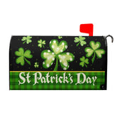 Granbey Saint Patrick's Day mailbox cover with shamrocks brightens outdoor display