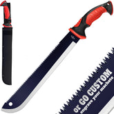 Grand Way machete with saw blade for versatile outdoor cutting and trimming.