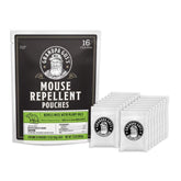 Grandpa Gus's mouse repellent pouch packaging helps deter mice while freshening the air