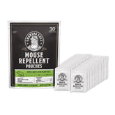 Grandpa Gus's Natural Mouse Repellent Pouches in packaging provide natural pest deterrence.