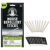 Grandpa Gus's natural mouse repellent stick in packaging showcases a plant-based deterrent for homes.