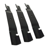 Grasshopper GrassMax 21-inch high-lift notch blade close-up showing a sharp edge for precise mowing