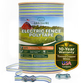 Grazeline electric fence polytape 1640ft pack for clear visibility in pastures