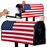 GrdnCare USA magnetic mailbox cover shows a welcoming American flag design for curb appeal.
