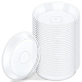 GREANER plant saucer 4-inch clear top view protects surfaces from drips and spills.
