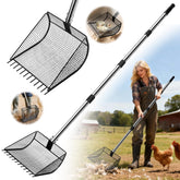 Great Dachong 2-in-1 scoop and rake for fast coop cleaning.