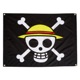 Great Eastern One Piece flag featuring Luffy's straw hat for wall display.