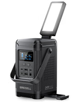 GRECELL 240W power station front view for camping power on the go