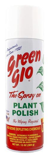 Green Glo Plant Polish leaves a natural leaf-gloss for vibrant houseplants.