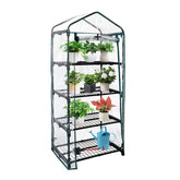 GreenGiggle 4-Tier Mini Greenhouse structure with shelves for seed starting.