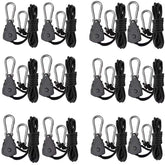 Green Hut rope hanger full kit view demonstrating ready-to-use setup for grow lights
