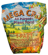 Greenleaf Nutrients Mega Crop bottle front view for easy planting feeding