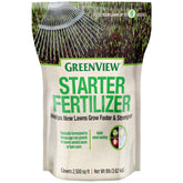 GreenView Starter Fertilizer bag front view for lawn establishment