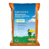 GreenView Weed and Feed bag front view ready for easy lawn treatment