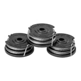 GreenWorks 0.065 dual-line spool pack ready for quick replacement