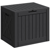 Greesum 40-gallon deck box exterior for spacious outdoor storage of tools and gear.