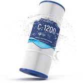 Grefilt C1200 top view: heavy-duty fabric for reliable filtration.