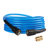 GRESTOAL pressure washer hose 25ft with 1-4in fitting for versatile cleaning tasks.
