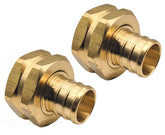 GRIDTECH brass hose adapter with swivel fitting for rugged outdoor use.