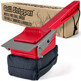 Grill Stripper bristle-free brush, top view, safer grills with steam cleaning power