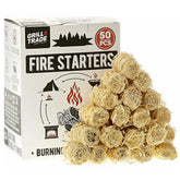 Grill Trade Fire Starters ignite quickly with pine wood shavings for clean grilling.