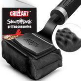 GRILLART bristle-free brush overview for safe grill cleaning across grates