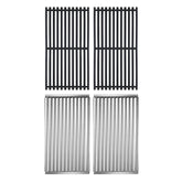 Grillflame 463642316 infrared grates provide a durable surface for Char-Broil 2-burner grills