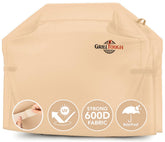 GrillTough 58-inch heavy duty grill cover shields outdoor grills from rain and sun