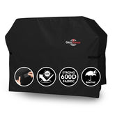 GrillTough 72-inch cover closeup protecting grills from rain
