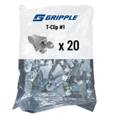 GRIPPLE T-Clip terminates wire at an end post with a quick twist and secure hold
