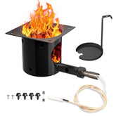 GRISUN Fire Pot Burn Pot featuring porcelain-enameled surface for durable heat on Traeger and Pit Boss grills.