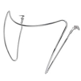 GRISUN grill lid holder clipped to Weber 18.5-inch kettle for secure lid storage