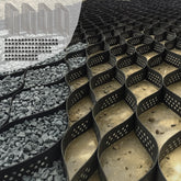 GRITSPIKE 40ft gravel grid laid on driveway for added stability