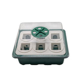 Grow Cubes hydroponic system seed starter nursery, 6-pod design supports batch germination.