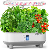 Growell Hydroponics 16-Pod System front view for compact year-round herb growing