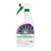 Grower's Ally Crop Defender 3 bottle for on-contact powdery mildew protection on plants.