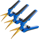 GROWNEER 3-pack pruning shears with curved blades for precise cuts in small plants