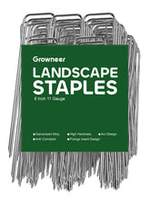 GROWNEER landscape stakes 8inch securing weed barrier for a clean lawn