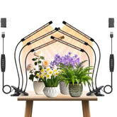 GROWSTAR 3-Head Plant Lights for indoor growing provide even coverage.