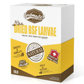 GRUBMASTER dried BSF larvae bag showing a protein-rich chicken treat for flocks