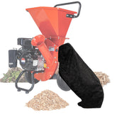GS Alderaul reusable wood chipper bag with secure fit over the discharge chute for efficient collection.