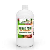 GS Plant Foods humic acid bottle boosts soil conditioning and nutrient access.