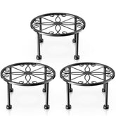 Gskeco anti-slip base plant stand secures pots and protects floors.