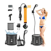 GSQQTE portable shower with heater for camping delivers quick warm water outdoors