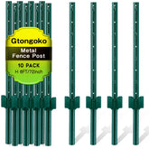 Gtongoko 6ft heavy-duty fence post for durable boundary fencing in green finish