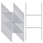 Gtongoko 25-pack H-frame yard sign stakes ready for quick assembly