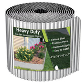 GTSABWAY corrugated edging around a flower bed with a durable border and clean lines
